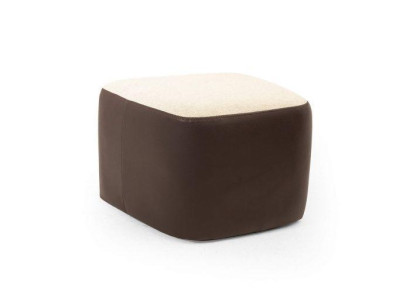 Stylish Brown Color Soft Stool Imitation leather Perfect Furniture in Living room